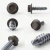 Different angles of the RAL 8019 Grey Brown - 19mm x 4.2mm Coloured Hex Head Self Drilling Tek Bolts - BZP