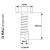 Technical drawing of the RAL 9016 Traffic White - 19mm x 4.2mm Coloured Hex Head Self Drilling Tek Bolts - BZP