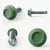 Different angles of the RAL 6025 Fern Green - 25mm x 5.5mm Coloured Hex Head Self Drilling Tek Screws