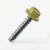 RAL 1020 Olive Yellow - 38mm x 5.5mm Coloured Hex Head Self Drilling Tek Bolts - BZP