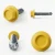 Technical details and different angles of the RAL 1023 Traffic Yellow - 38mm x 5.5mm Coloured Hex Head Self Drilling Tek Bolts - BZP