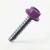 RAL 4006 Traffic Purple - 38mm x 5.5mm Coloured Hex Head Self Drilling Tek Bolts - BZP