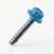 Light blue screws - RAL 5012 38mm x 5.5mm Coloured Hex Head Self Drilling Tek Bolts - BZP