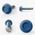 Tech screw details for the RAL 5023 Distant Blue - 38mm x 5.5mm Coloured Hex Head Self Drilling Tek Bolts - BZP