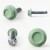 Detailed look at the RAL 6027 Light Green - 38mm x 5.5mm Coloured Hex Head Self Drilling Tek Bolts - BZP