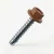 RAL 8004 Copper Brown - 38mm x 5.5mm Coloured Hex Head Self Drilling Tek Bolts - BZP