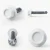 Detailed image showing the RAL 9010 Pure White - 38mm x 5.5mm Coloured Hex Head Self Drilling Tek Bolts - BZP honing in on the screw details