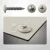 Various angles of the PanelPro™ HP25 Hoarding Screws - 25mm - RAL 1013 Oyster White