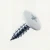 White Painted Wafer Head 19mm x 4.2mm Self Tapping Sharp Point Screws with low profile heads in RAL 9016
