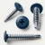 Various angles of the PanelPro™ HP25-SD Self-Drilling Screws - 25mm - RAL 5013 Cobalt Blue