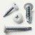 Various angles of the PanelPro™ HP25-SD Self-Drilling Hoarding Screws - 25mm - RAL 9010 Pure White