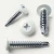 More angles of the PanelPro™ HP25-SD Self-Drilling Hoarding Screws - 25mm - RAL 9016 Traffic White