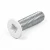 A M4 x 40mm Coloured Countersunk Machine Screws - RAL Powder-Coated BZP Steel with a RAL 9016 traffic white powder coated screw head.
