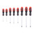 Timco 8 Piece Screwdriver Set contents including slotted screwdrivers, phillips screwdrivers, and pozidrive screwdrivers