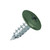 RAL 6025 Fern Green - 19mm x 4.2mm Painted Wafer Head Self Tapping Screws - BZP Steel with a fern green coloured screw head.