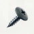 RAL 7016 Anthracite Grey - 19mm x 4.2mm Painted Wafer Head Self Tapping Screws - BZP Steel with an anthracite grey coloured screw head.