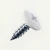 RAL 9010 Pure White - 19mm x 4.2mm Painted Wafer Head Self Tapping Screws - BZP Steel with white coloured screw head.