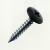 RAL 9005 Jet Black - 25mm x 4.2mm Painted Wafer Head Self Tapping Screws - BZP Steel with black coloured screw head.