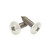 RAL 9010 Pure White - 25mm x 4.2mm Painted Wafer Head Self Tapping Screws - BZP Steel with white coloured screw head.