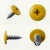 Various angles of the RAL 1023 Traffic Yellow - 13mm x 4.2mm Painted Wafer Head Self Tapping Screws - BZP Steel