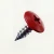 RAL 3020 Traffic Red - 13mm x 4.2mm Painted Wafer Head Self Tapping Screws - BZP Steel with powder coated red coloured screw heads