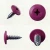 Various angles of the RAL 4006 Traffic Purple - 13mm x 4.2mm Painted Wafer Head Self Tapping Screws - BZP Steel