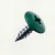 RAL 6016 Turquoise Green - 13mm x 4.2mm Painted Wafer Head Self Tapping Screws - BZP Steel powder coated screws with green coloured screw heads.