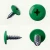 Various angles of the RAL 6024 Traffic Green - 13mm x 4.2mm Painted Wafer Head Self Tapping Screws - BZP Steel