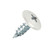 RAL 9010 Pure White - 13mm x 4.2mm Painted Wafer Head Self Tapping Screws - BZP Steel with a white coloured screw head.