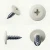 Various angles of the RAL 9010 Pure White - 13mm x 4.2mm Painted Wafer Head Self Tapping Screws - BZP Steel