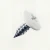 RAL 9016 Traffic White - 13mm x 4.2mm Painted Wafer Head Self Tapping Screws - BZP Steel coloured screws with a white painted screw head.