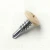 13mm x 4.2mm Painted Wafer Head Self Drilling Screws - BZP Steel with Ivory white powder coated coloured screw head