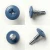 Different angles of the 13mm x 4.2mm Painted Wafer Head Self Drilling Screws - BZP Steel with a RAL 5023 Distant Blue powder coated coloured screw head.