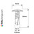 Technical Drawing showing the RAL 5024 Pastel Blue - 13mm x 4.2mm Painted Wafer Head Self Drilling Screws - BZP Steel