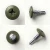 Different angles of the 13mm x 4.2mm Painted Wafer Head Self Drilling Screws - BZP Steel with a RAL 6003 Olive Green powder coated coloured screw head.