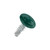 A 13mm x 4.2mm Painted Wafer Head Self Drilling Screws - BZP Steel with a RAL 6005 Moss Green powder coated coloured screw head.