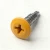 A 16mm x 4.2mm Painted Wafer Head Self drilling Screws - BZP Steel with a RAL 1033 Dahlia Yellow powder coated coloured screw head.