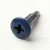 A 16mm x 4.2mm Painted Wafer Head Self Drilling Screws - BZP Steel with a RAL 5003 Sapphire Blue powder coated coloured screw head.