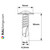Technical Drawing showing the RAL 9005 Jet Black - 16mm x 4.2mm Painted Wafer Head Self Drilling Screws - BZP Steel
