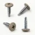 Various angles of the powder coated 19mm wafer head self drilling screw with a RAL 1019 grey beige coloured screw head.