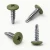 Various angles showing the RAL 6025 fern green powder coated 19mm wafer head self drilling screw