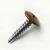 A 19mm x 4.2mm Painted Wafer Head Self drilling Screws - BZP Steel with a RAL 8008 Olive Brown powder coated coloured screw head.
