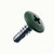 A 22mm x 4.8mm Painted Wafer Head Self drilling Screws - BZP Steel with a RAL 6012 Black Green powder coated coloured screw head.