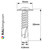 Technical Drawing showing the RAL 7038 Agate Grey - 22mm x 4.8mm Painted Wafer Head Self Drilling Screws - BZP Steel