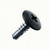 A 22mm x 4.8mm Painted Wafer Head Self drilling Screws - BZP Steel with a RAL 9005 Jet Black powder coated coloured screw head.
