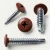 Oxide red painted wafer head screws with self drilling screws for framing and metal work applications