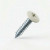 19mm x 4.2mm Painted Flange Head Self Tapping Screw - BZP Steel with a RAL 1013 Oyster White powder coated coloured screw head.