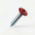 19mm x 4.2mm Painted Flange Head Self Tapping Screw - BZP Steel with a RAL 3002 Carmine Red powder coated coloured screw head.