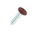 19mm x 4.2mm Painted Flange Head Self Tapping Screw - BZP Steel with a RAL 3009 Oxide Red powder coated coloured screw head.