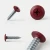 Various angles of the oxide red coloured powder coated flange head screw